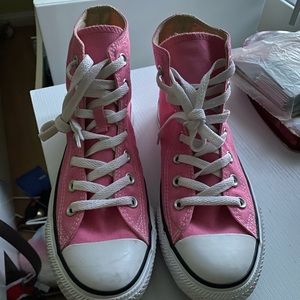 Pink Converse- Size 8 Wmmns